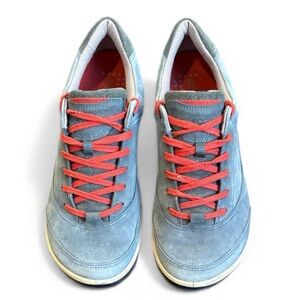 Ecco Biom HydroMax Golf Shoe Womens Size 39 / 8-8.5 Natural Motion Blue Leather